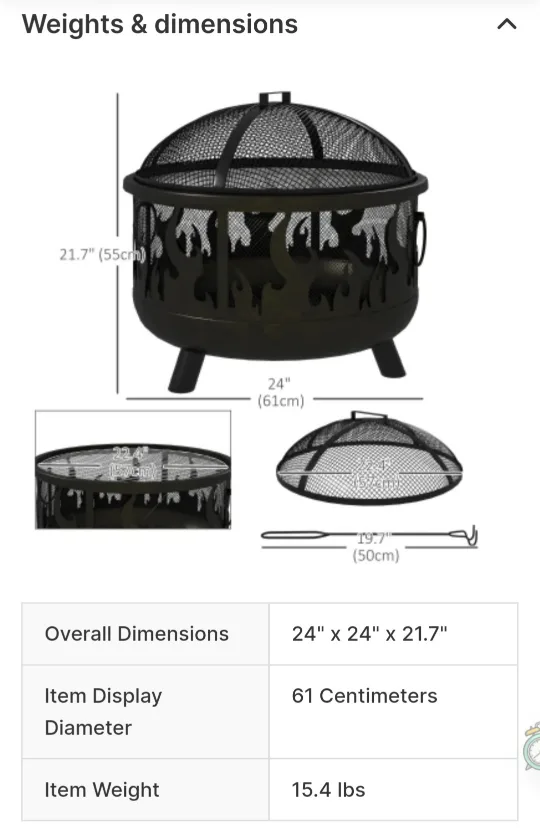 OUTDOOR FIRE PIT---BRAND NEW!! image indicator(5)