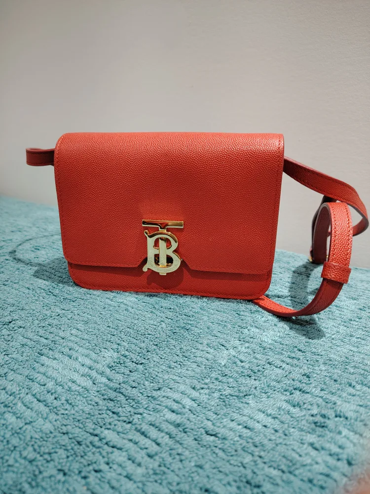 Burberry Red Leather Crossbody Bag image indicator(2)