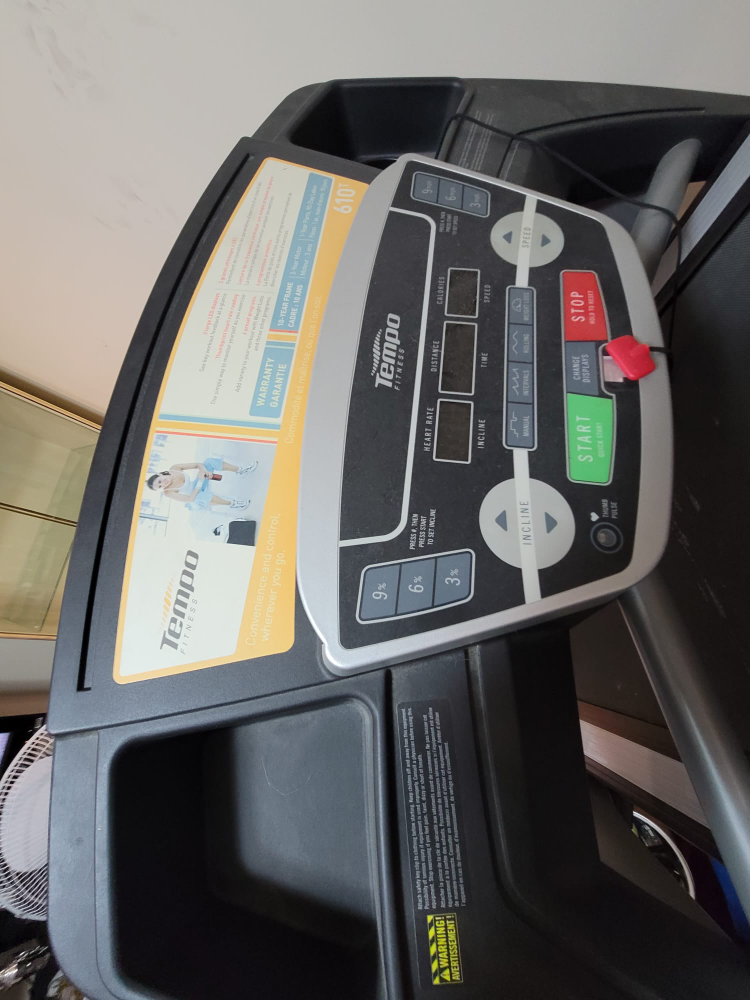 Tempo Fitness 610T Treadmill - photo 2