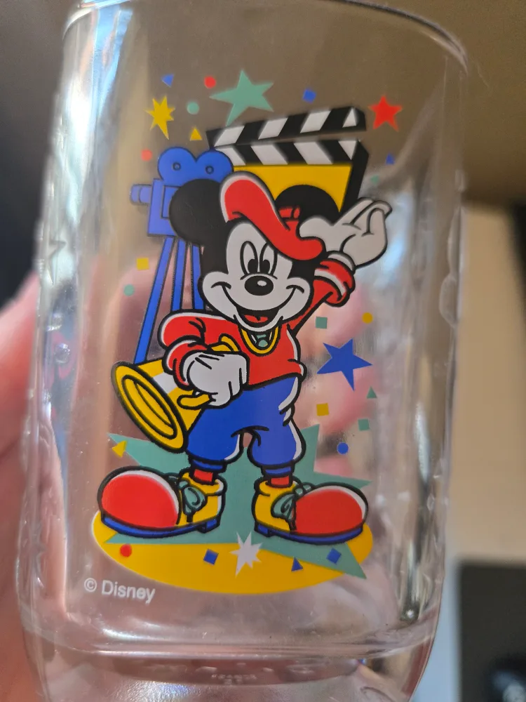 Disney Mickey Mouse Glass Mcdonalds 2000 thumbnail
