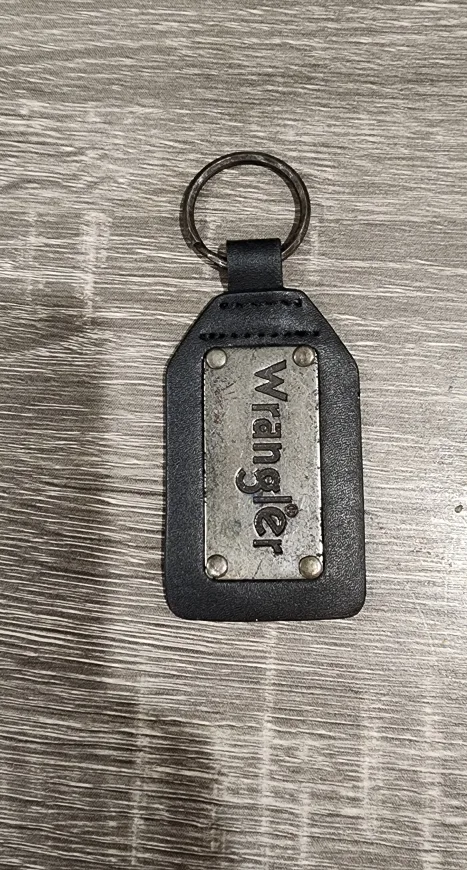 Wrangler Black Leather Keychain #freecycle thumbnail