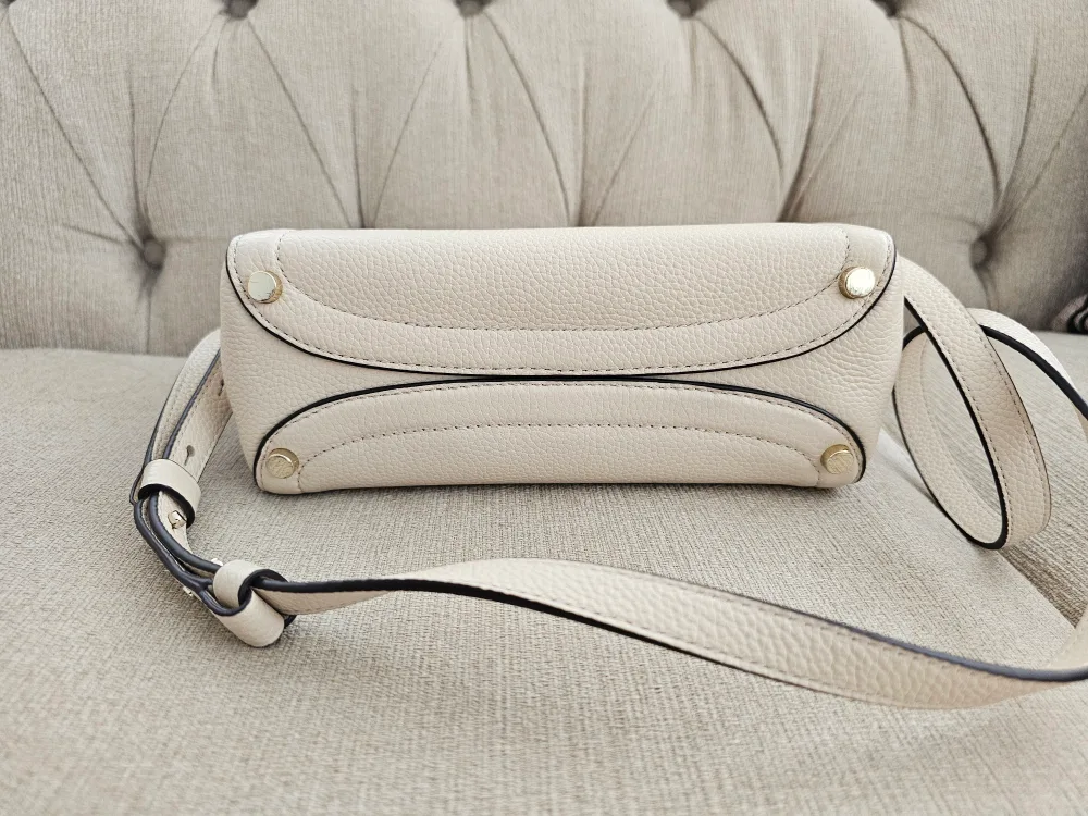 Authentic Kate Spade Cream Leather Satchel image indicator(3)