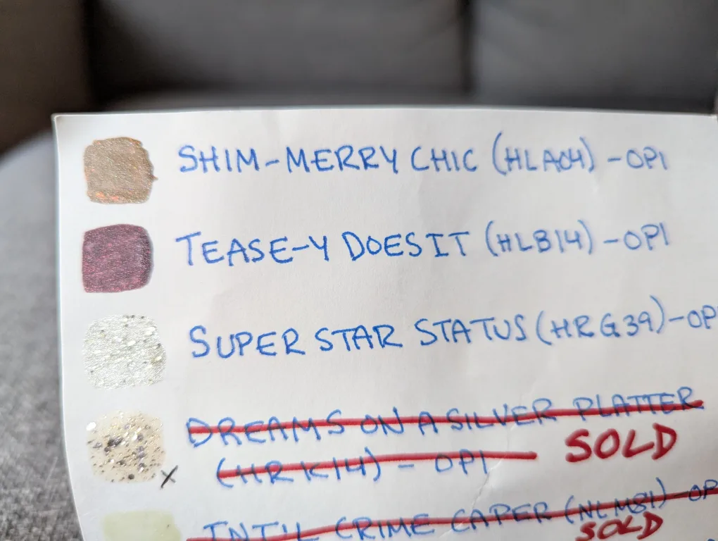 Nail Polish $5 each or $20 for 5 (Creams and Silvers) image indicator(3)