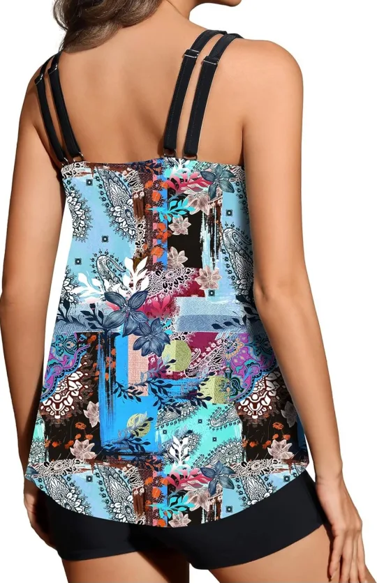 BNWT - Flowy Tankini Swimsuit Top - XX-Large image indicator(4)