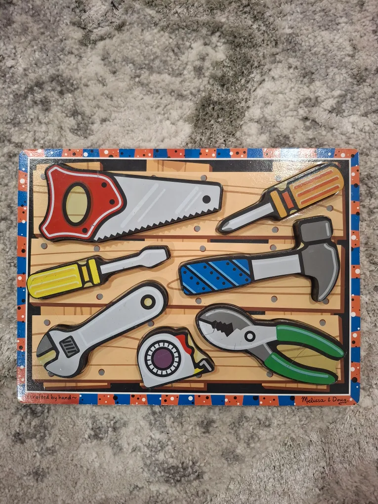 Melissa & Doug Tools Wooden Chunky Puzzle thumbnail