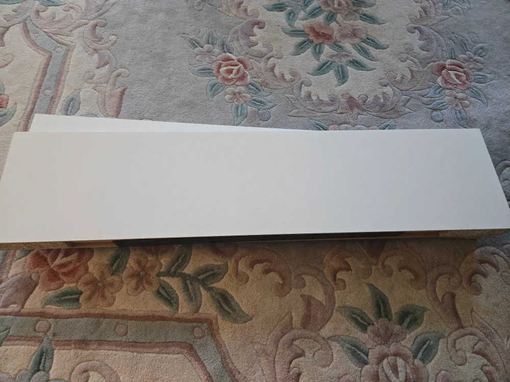 Ikea Free standing White Shelves (2) thumbnail