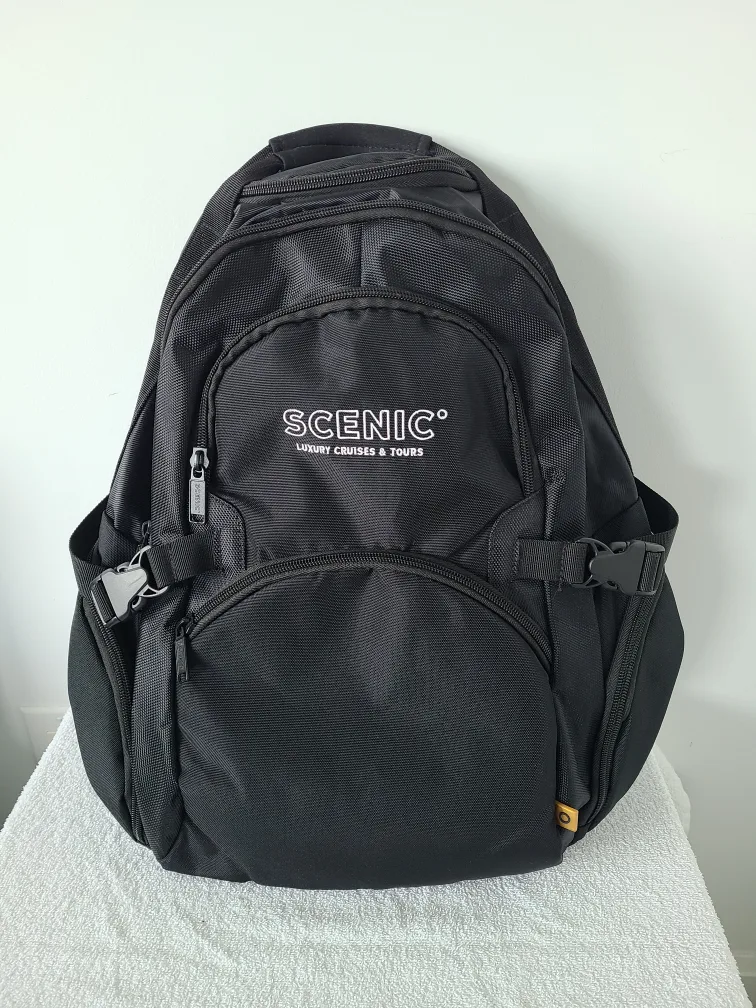 Scenic Luxury Cruises & Tours Black Multi-Compartment Backpack thumbnail