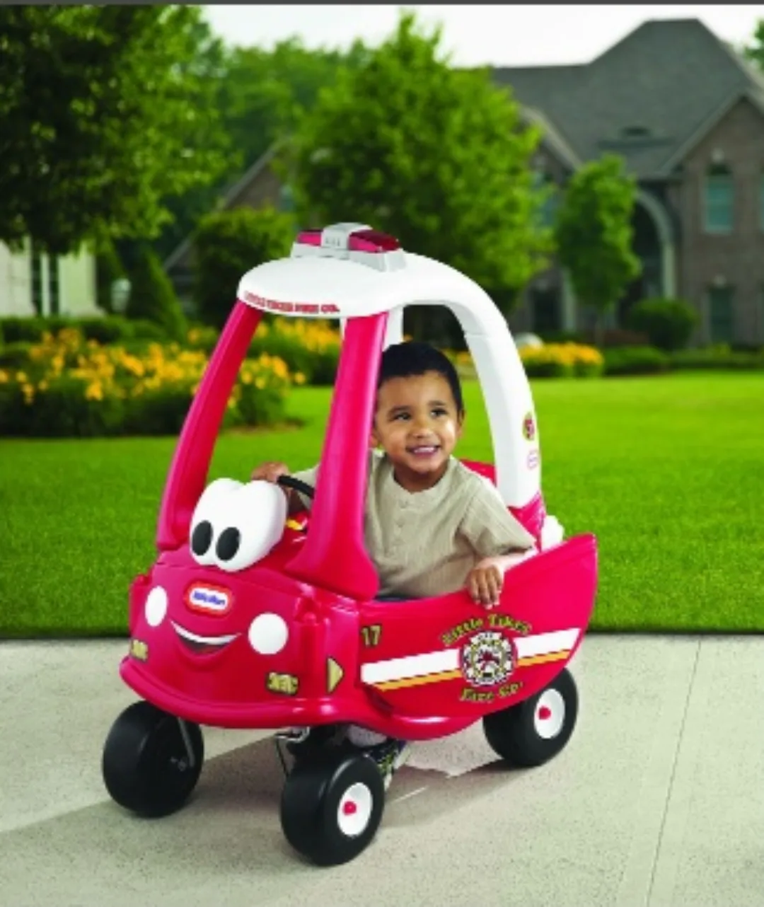 Little Tikes Cozy Coupe Fire Truck Ride-On Toy thumbnail