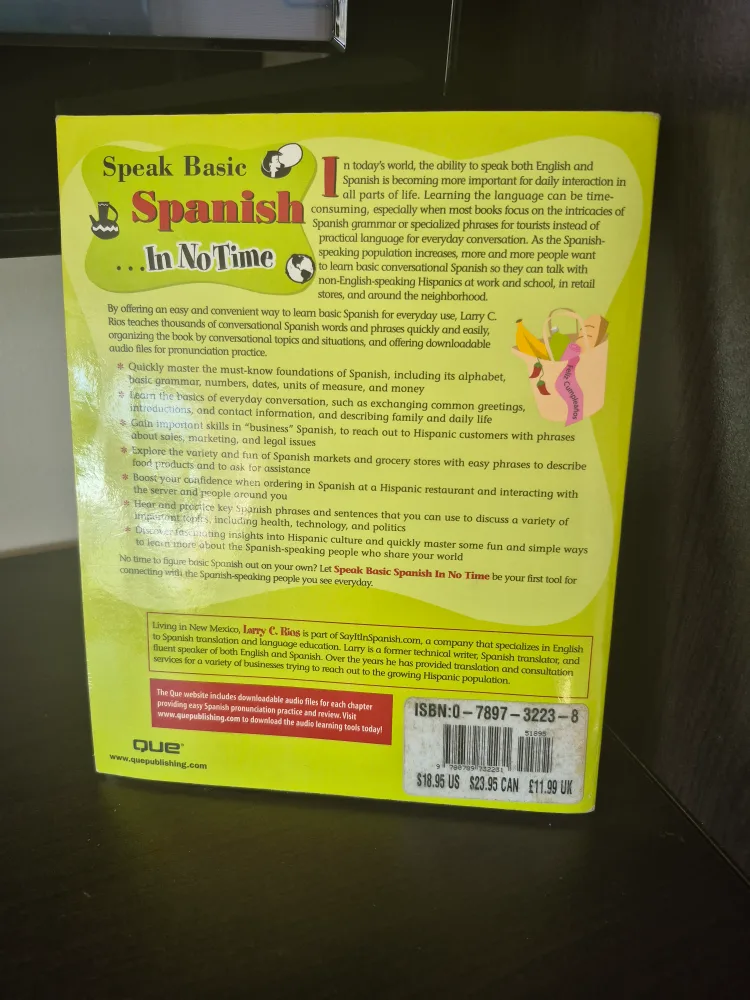 Speak Basic Spanish... In No Time Book image indicator(3)