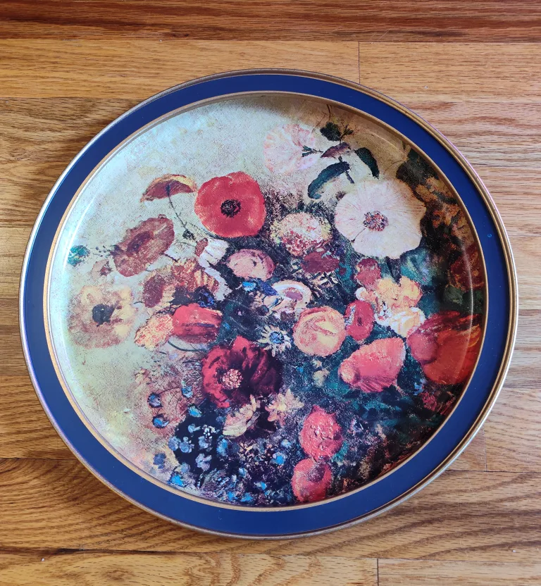 Odilon Redon Flowers Tin Tray thumbnail