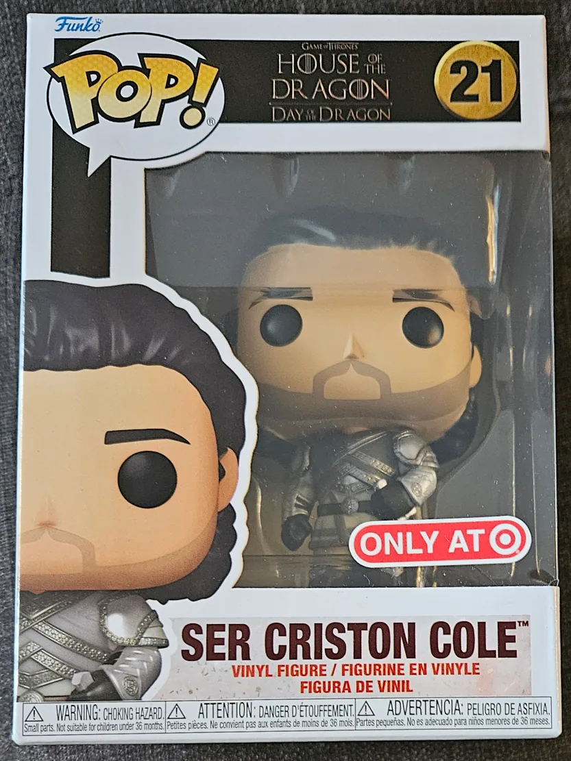 🇨🇦 Funko Pop Ser Criston Cole #21 House of Dragon Never Opened thumbnail