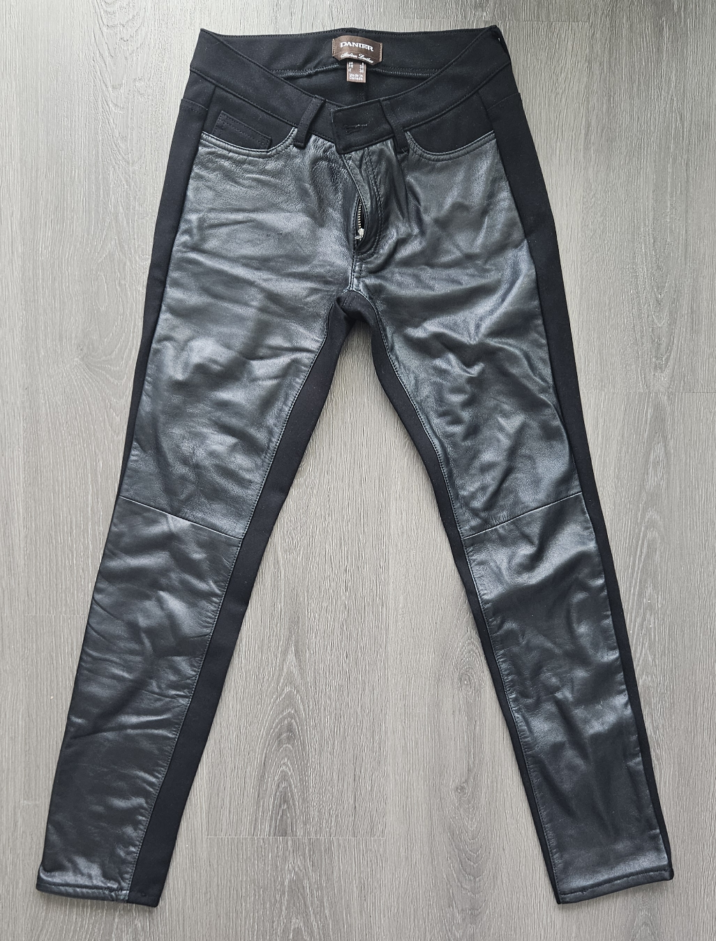 Danier Italian Leather Panel Pants - Size 8