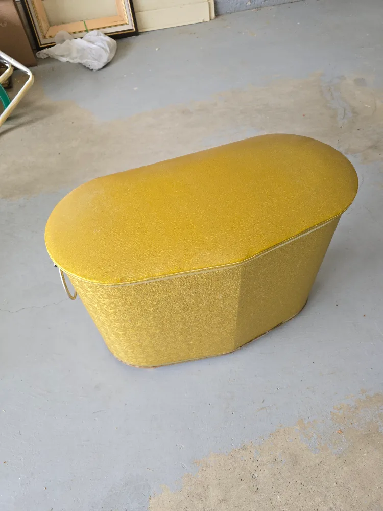 Vintage Yellow Hamper thumbnail