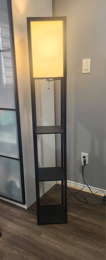 Black Shelf Floor Lamp - photo 5