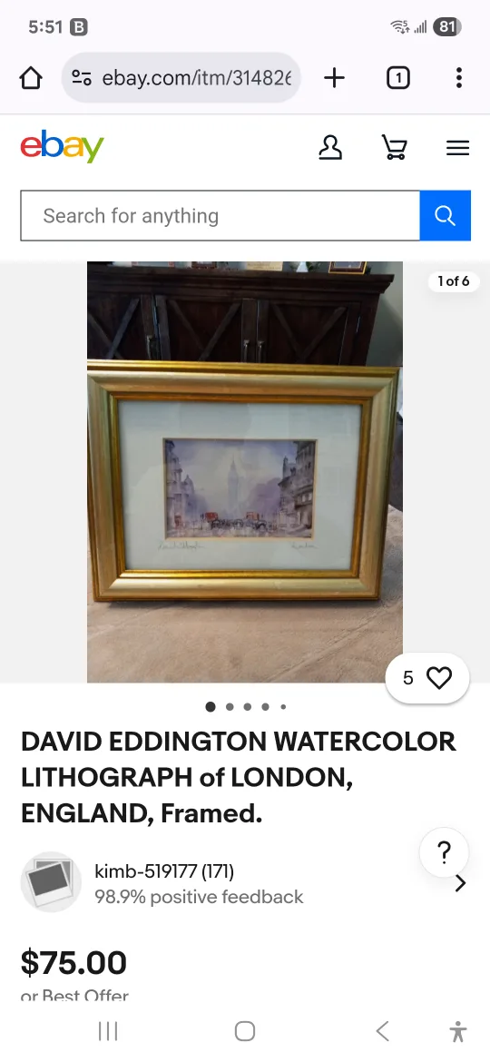 Framed London Piccadilly Circus Print by David Eddington image indicator(8)