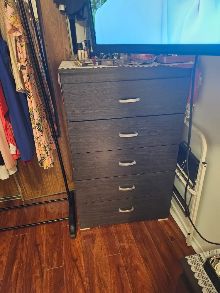 Dark Brown 5-Drawer Chest thumbnail