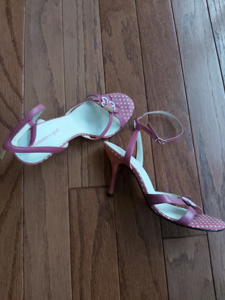 Tommy Girl Pink Heeled Sandals, Size 6 - photo 2