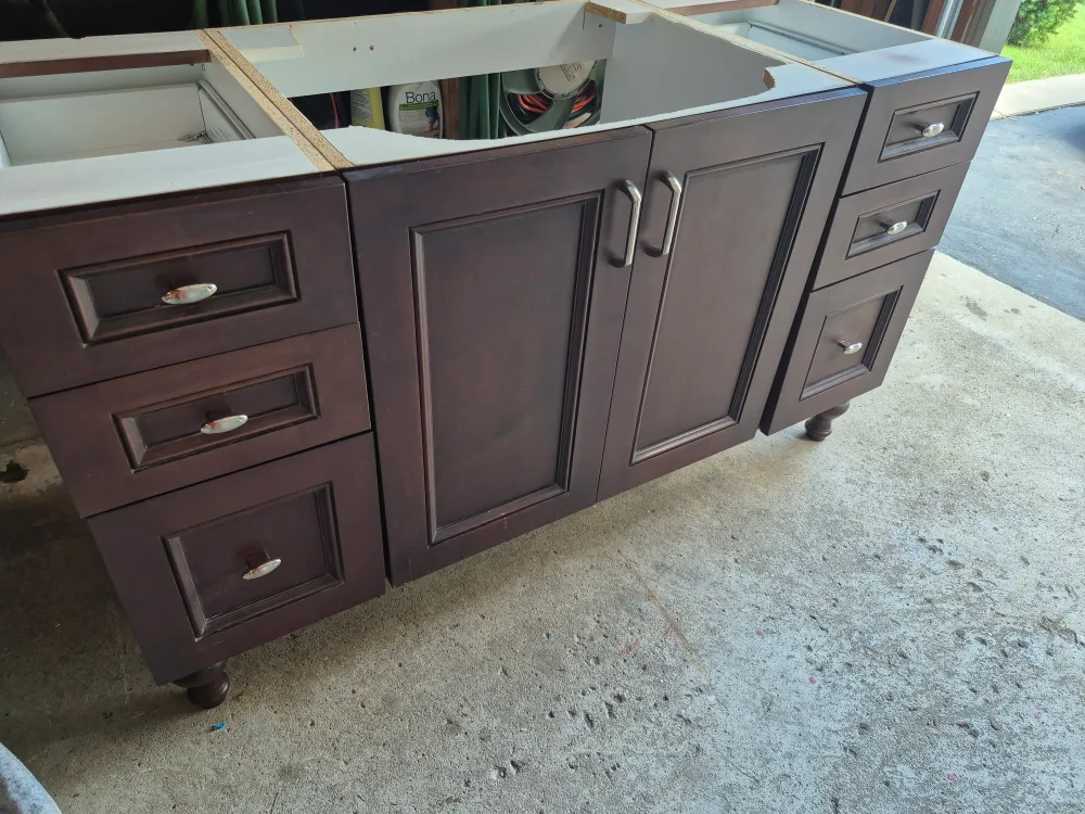 Bathroom Vanity - Brown - Beautiful Design and Quality thumbnail