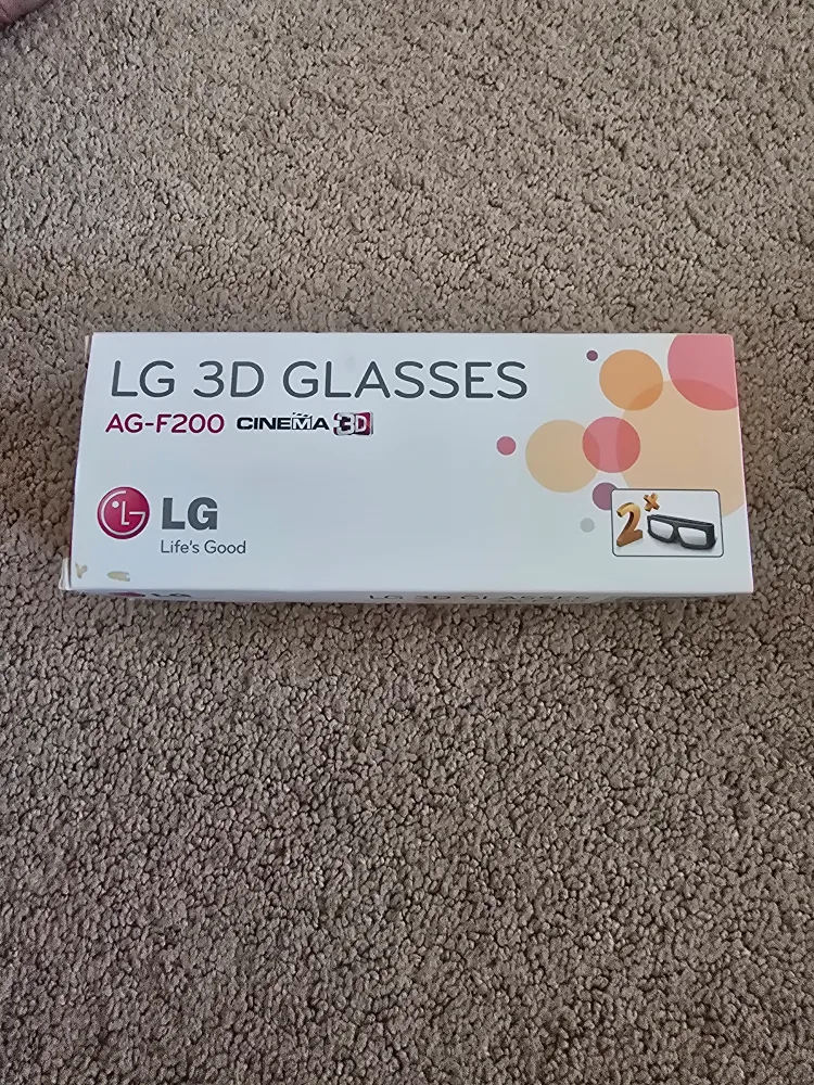 LG 3D Glasses AG-F200 Cinema 3D - New in Box thumbnail
