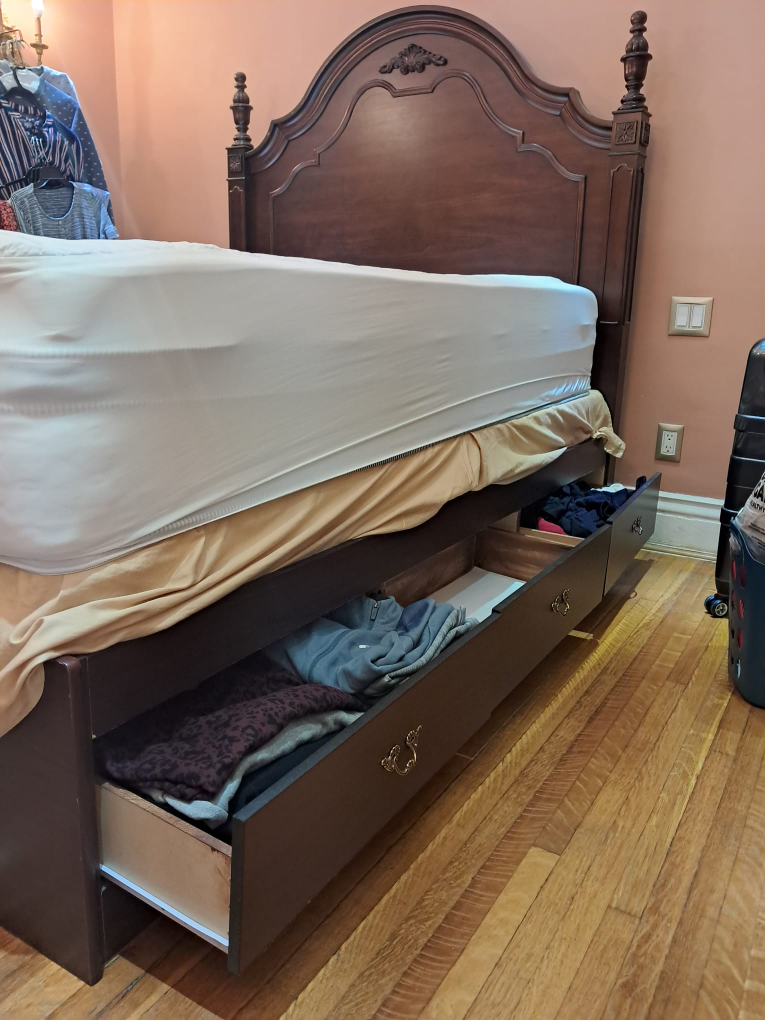 Bed Frame with Storage Drawers - photo 2