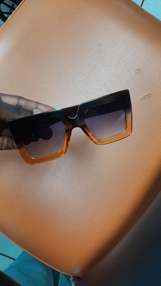 Brown Ombre Oversized Sunglasses thumbnail