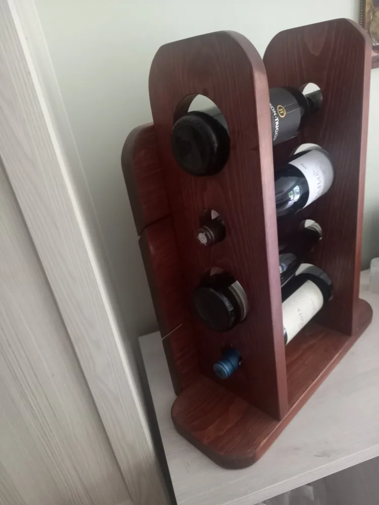 handmade Wooden Wine Rack image indicator(3)