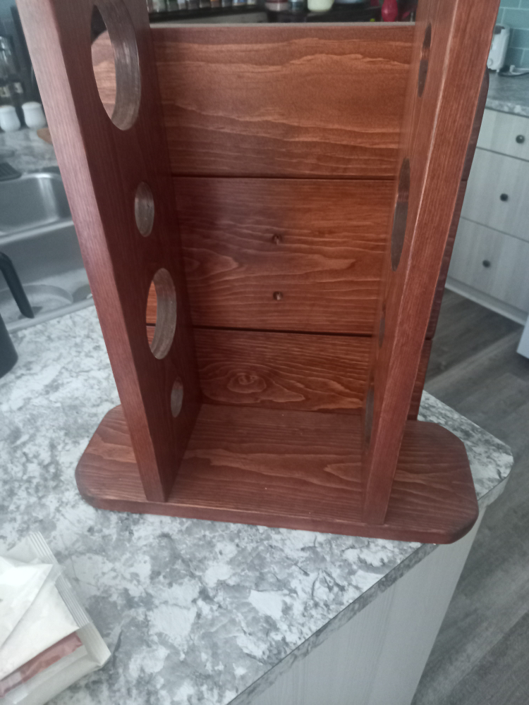 handmade Wooden Wine Rack - photo 5