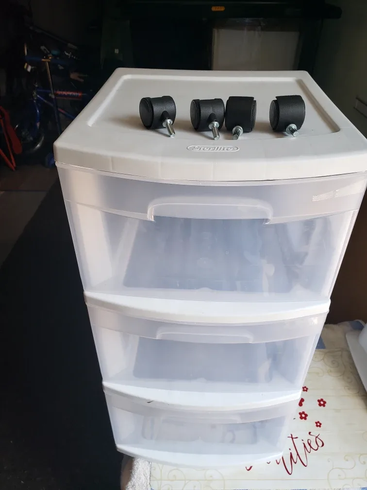 Sterilite 3-Drawer Wide Weave Tower with Casters thumbnail