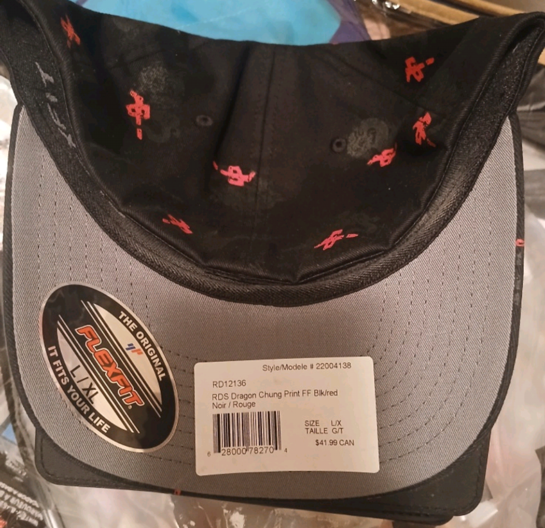 RDS Dragon Chung Print FF Black/Red Hat L/XL - photo 2