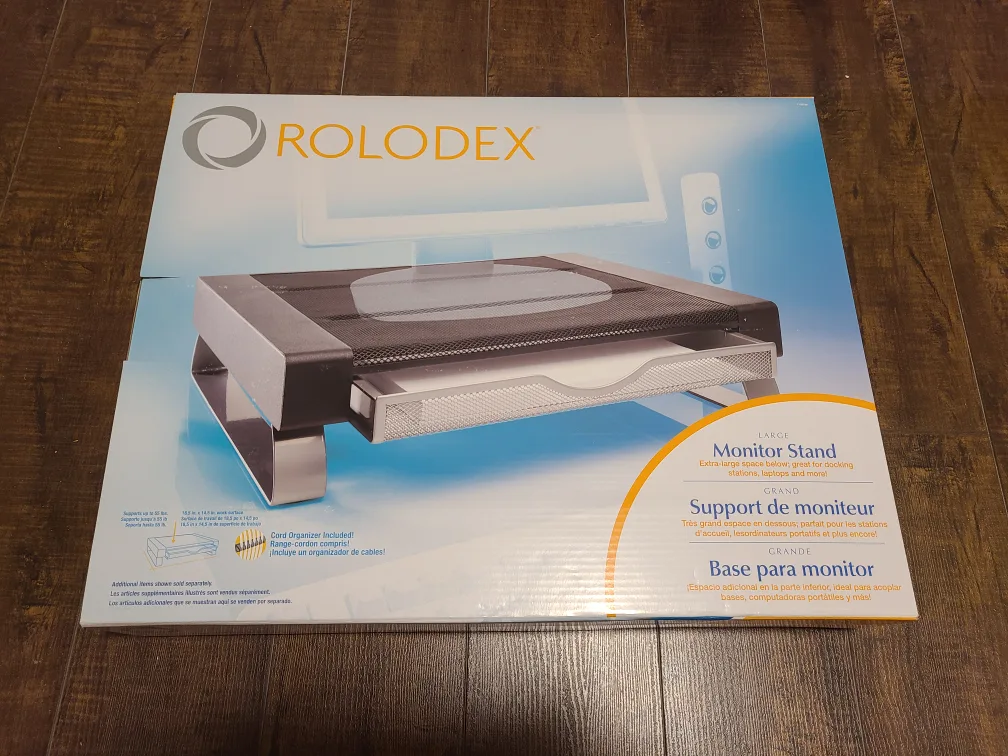 Rolodex Large Monitor Stand (Brand New In Box) thumbnail