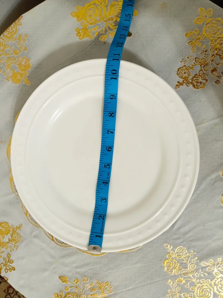 White Dinner Plate - 11 Inches 6 pieces 🥕 thrifty pick🥕 thumbnail