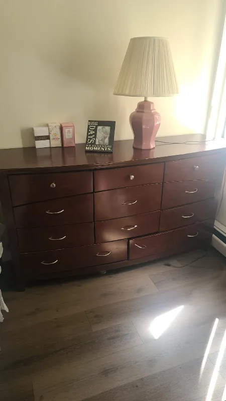 MOVING SALE !! Dark Wood Dresser thumbnail