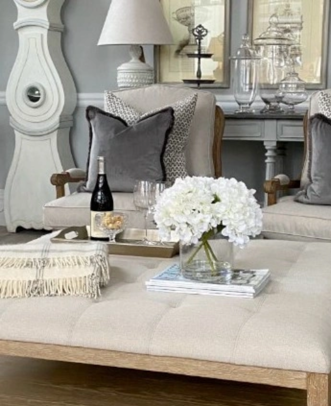Bench/Ottoman  With Wood Shelf - photo 3