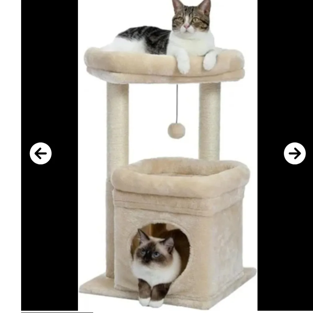 New Grey PAWZ Road Cat Tree Multi-level Cat Tower thumbnail
