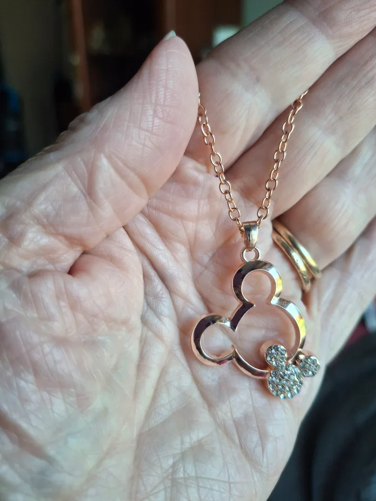 Mickey Mouse Rose Gold Necklace image indicator(2)