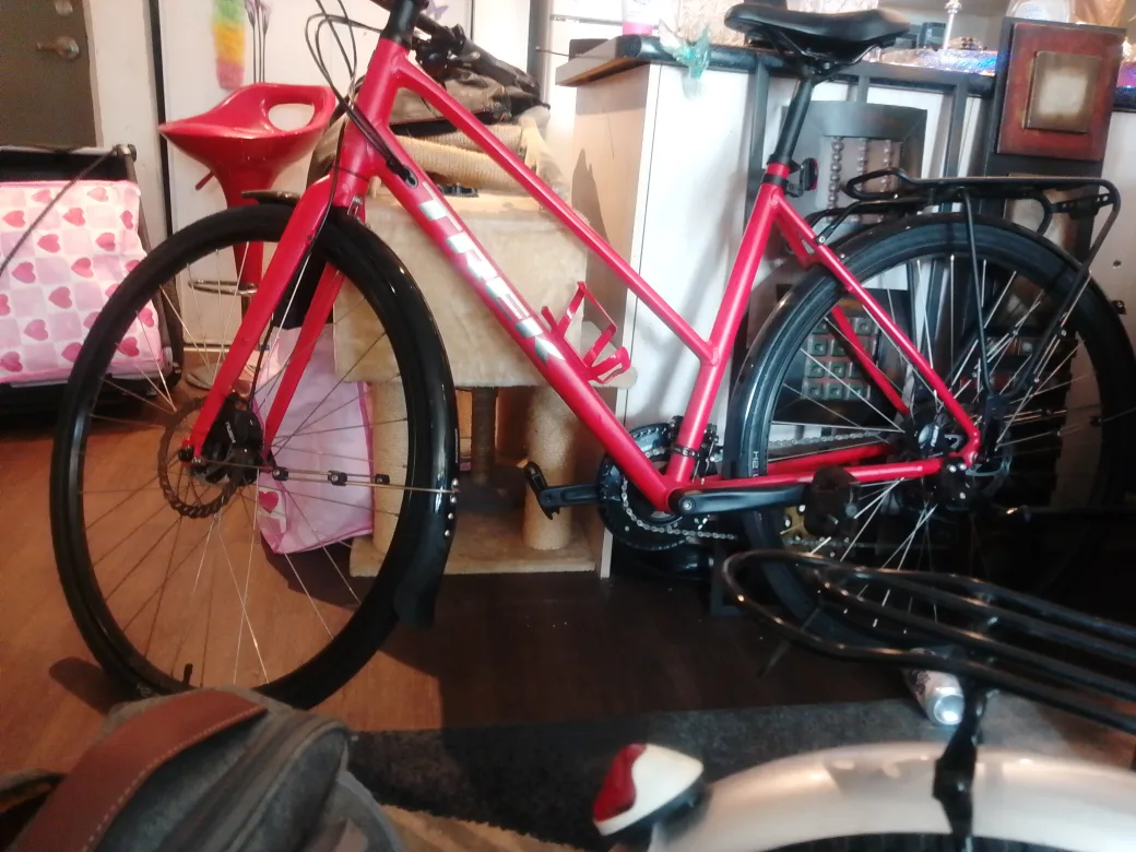 Trek FX Hybrid Bike - Red thumbnail
