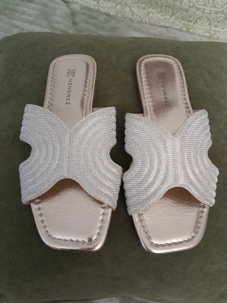 Silver Flat Sandal image indicator(2)