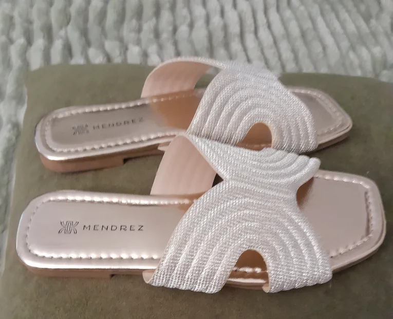 Silver Flat Sandal image indicator(3)