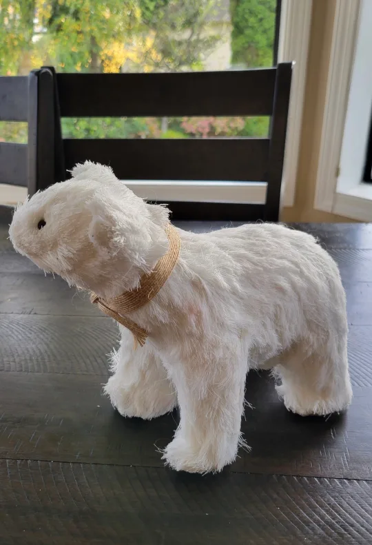 Like New 10" White Polar Bear Well Crafted Paper Mache thumbnail