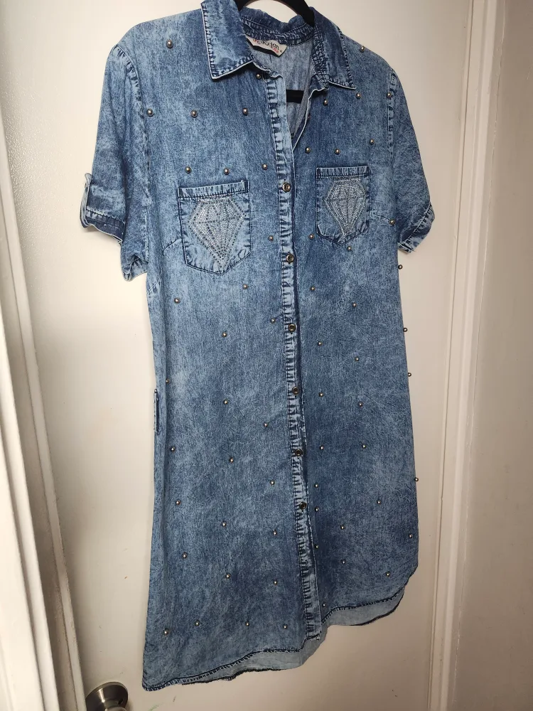 Kejan Collection Denim Dress - Size 46 thumbnail