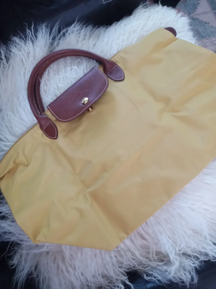 Longchamp Le Pliage Yellow Tote Bag thumbnail