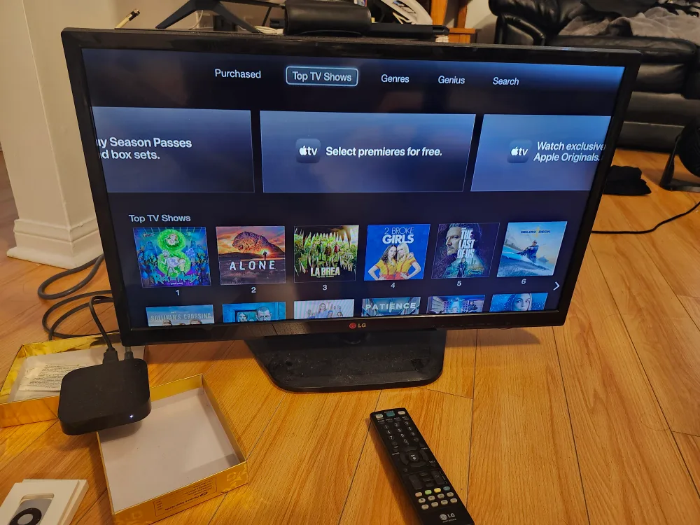 Apple TV with Remote & LG 31" TV thumbnail