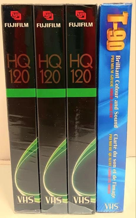 📼Fujifilm HQ 120 VHS Tapes - 4 Pack📼 thumbnail