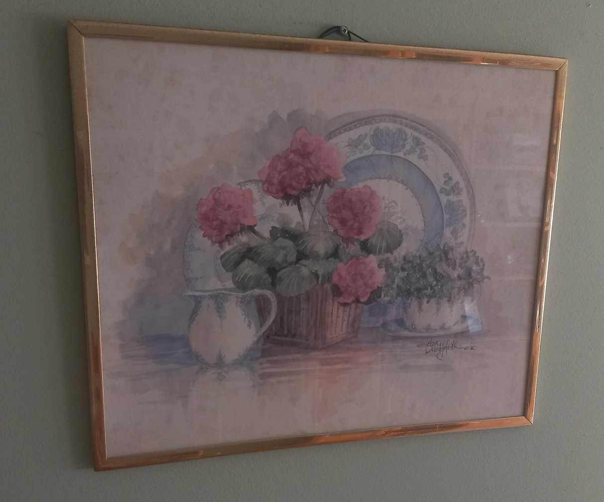 Framed Floral Still Life Print