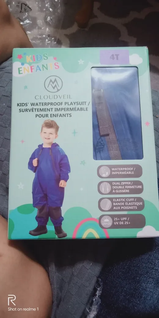 Cloudveil Kids' Waterproof Playsuit - Size 4T thumbnail