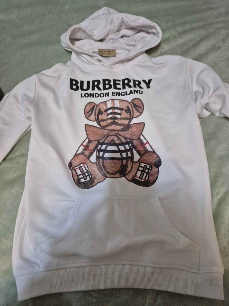 Burberry White Bear Hoodie thumbnail