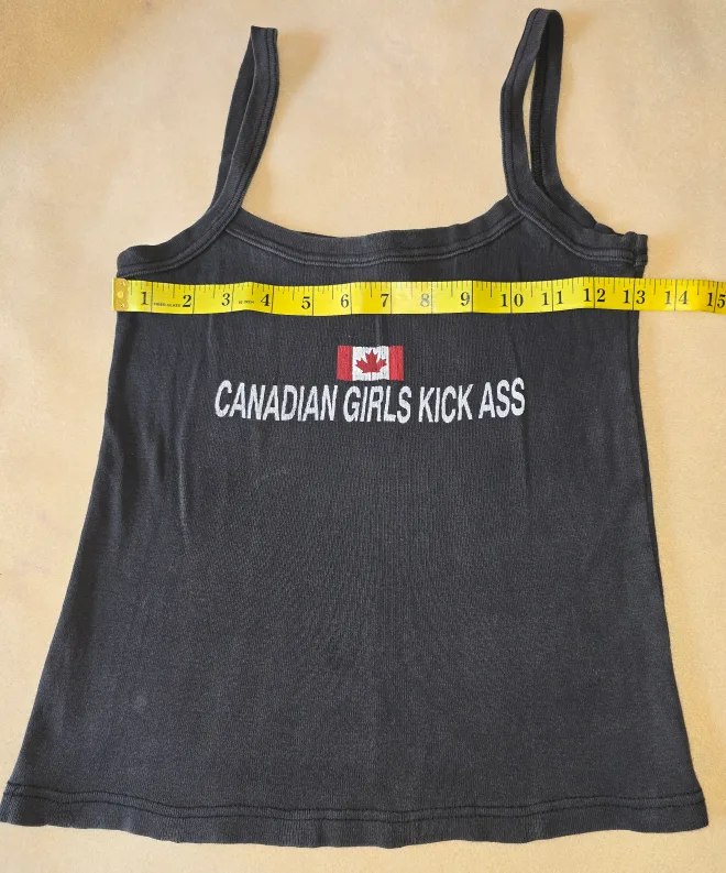 Black Tank Top - Canadian Girls Kick Ass thumbnail