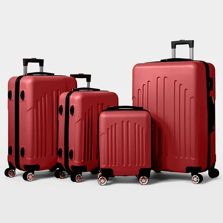 Red Luggage Set with TSA Lock & Spinner Wheels thumbnail