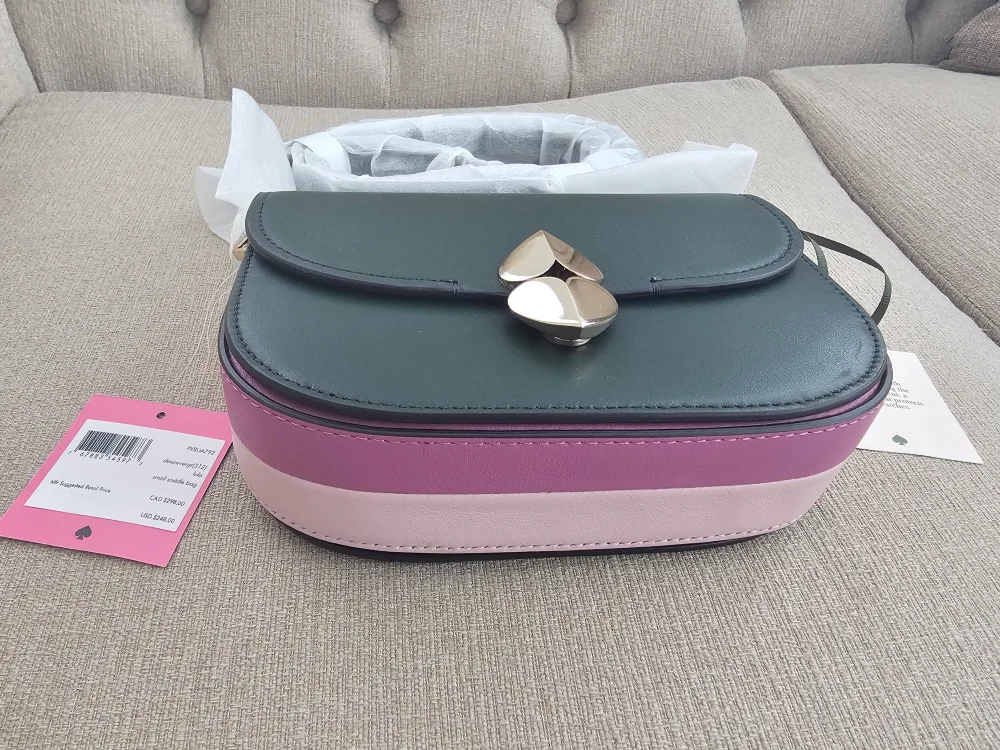 Brand New Kate Spade Green Leather Crossbody Bag image indicator(2)
