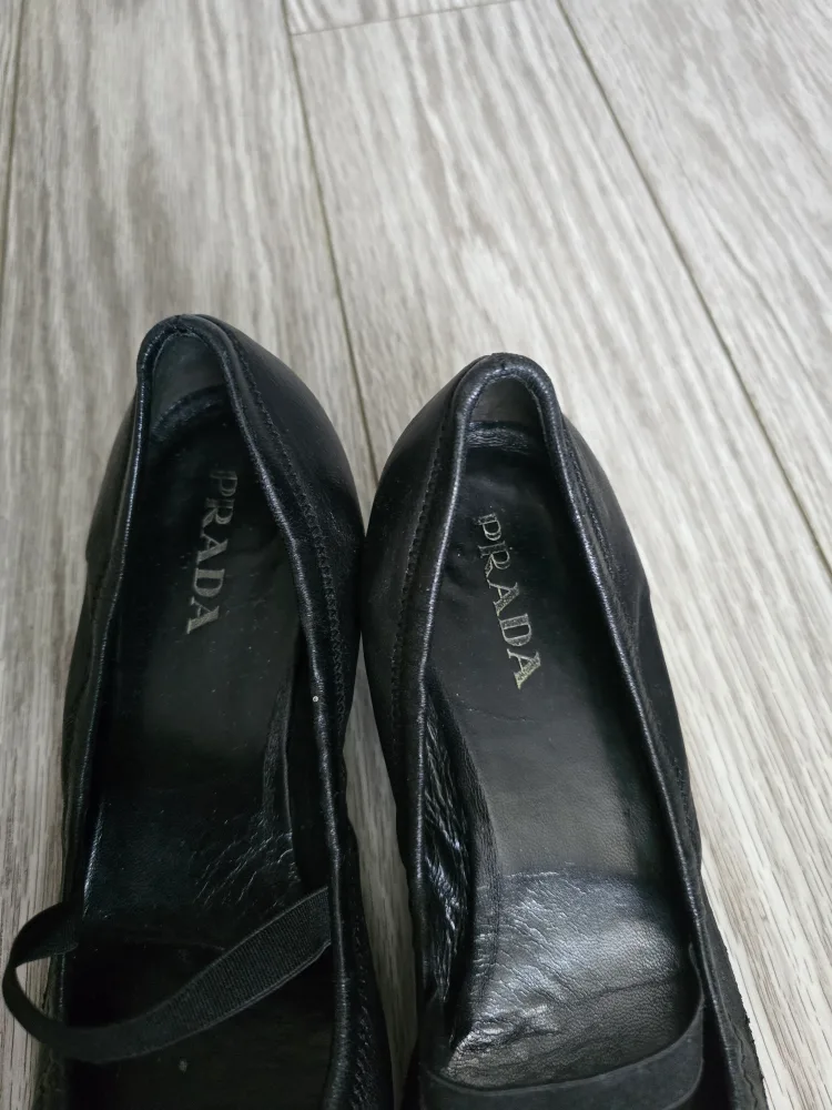 Prada Black Leather Mary Jane shoes image indicator(3)